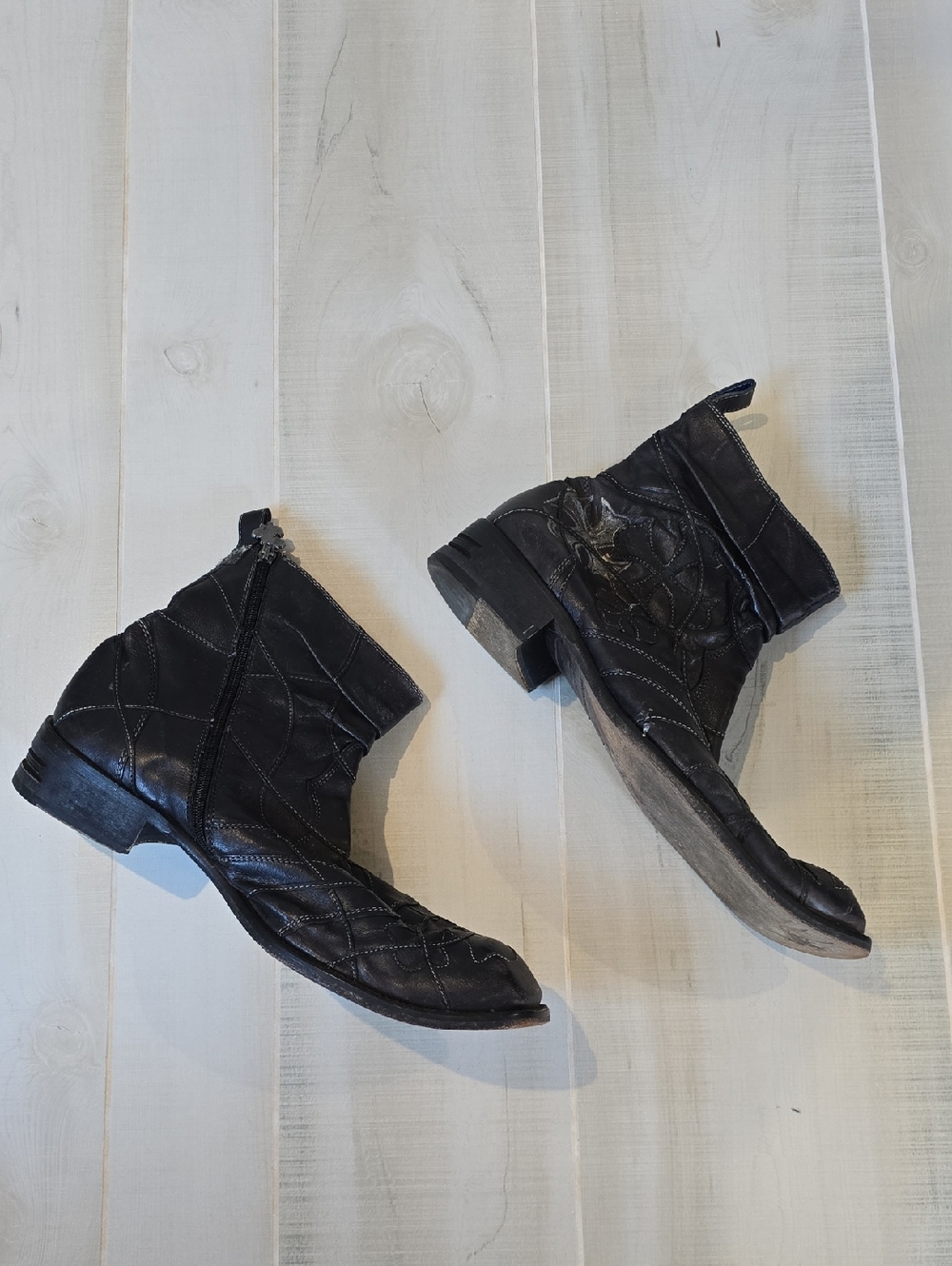 {13} Mark Nason Rock Lives Men's Leather Boots Black
